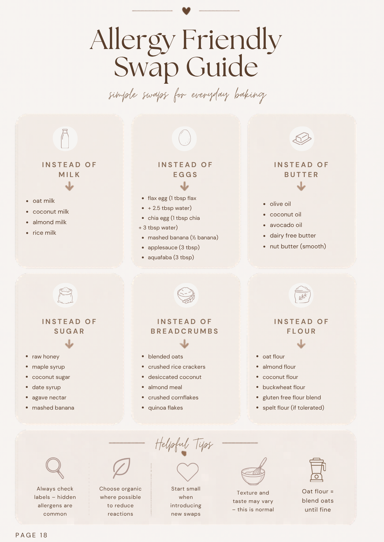 FREE Indy’s Table – Allergy-Friendly Recipe Ebook