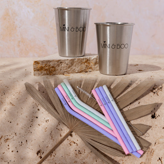 Stainless Cup + Straws Bundle